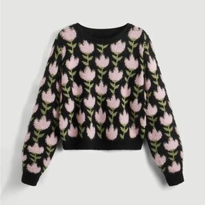 Tulip Patterned Sweater